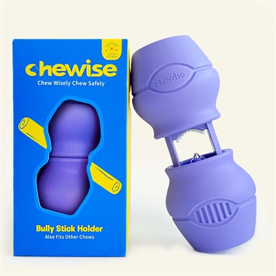Chewise Bully Stick Holder För Hundsnacks LILA Small